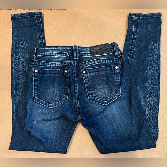 Miss Me MidRise Cuffed Skinny Jeans 25 - Picture 2 of 6